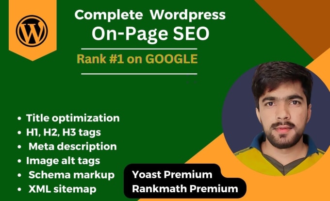 Gig Preview - Do complete on page seo optimization with rankmath,yoast  google ranking