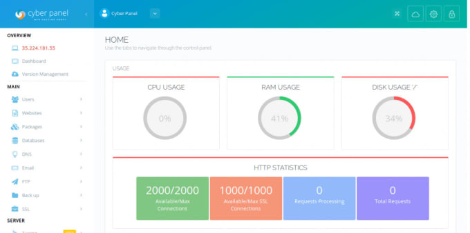 Gig Preview - Install configure and fix cyberpanel or cpanel or plesk vps