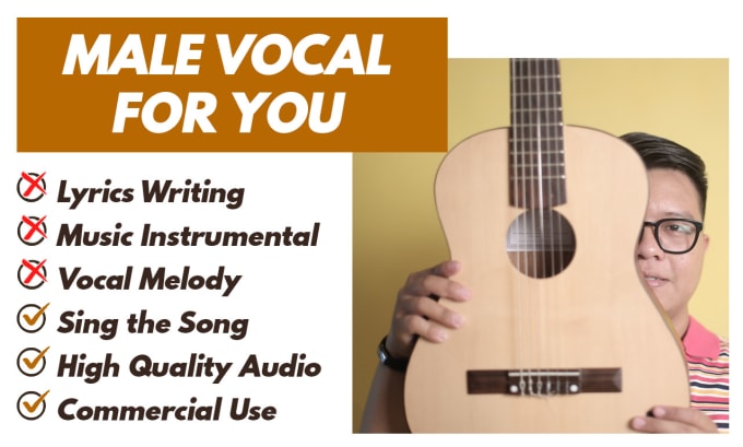 Gig Preview - Sing male lead vocals for your song