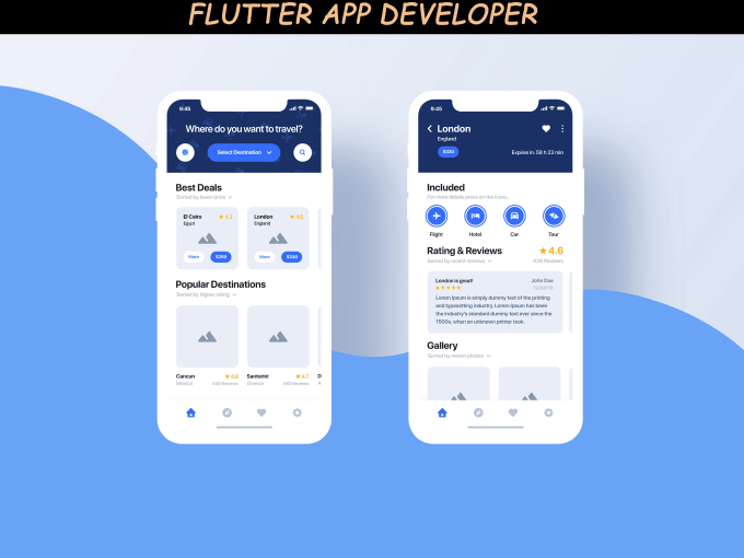 Gig Preview - Develop ios android and  desktop application with flutter