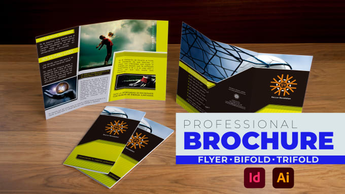 Gig Preview - Design a professional brochure and flyer with adobe cc