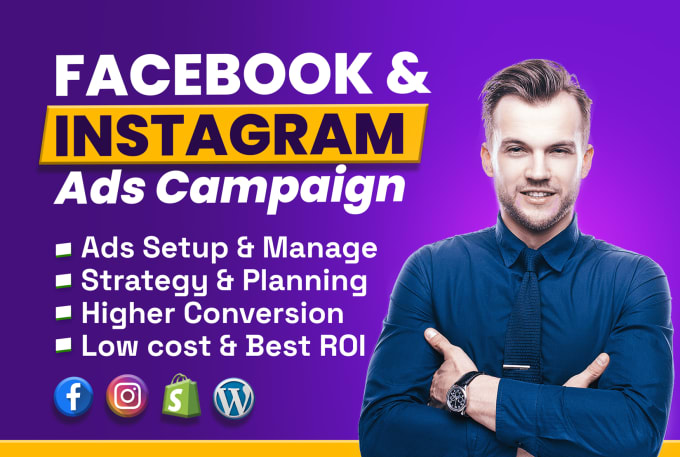 Gig Preview - Be your facebook ads campaign manager, run fb ads campaign, shopify fb ads