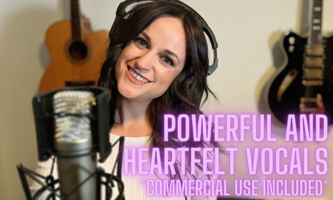 Gig Preview - Be your powerful and heartfelt professional female vocalist