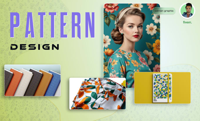 Gig Preview - Be your monogram pattern maker or retro patterns for brand