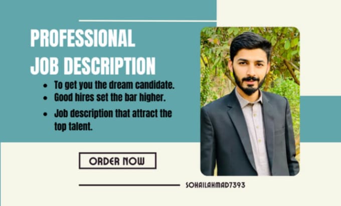 Gig Preview - Write a perfect and professional job description for hiring and recruitment