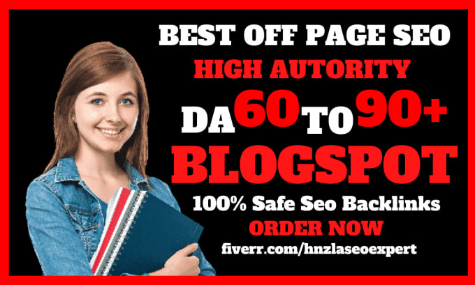 Gig Preview - Do high quality da 60 to 90 plus 150 unique blogspot SEO backlinks