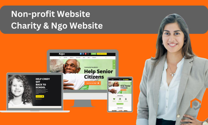 Gig Preview - Create attractive nonprofit website for charity, donation and ngo