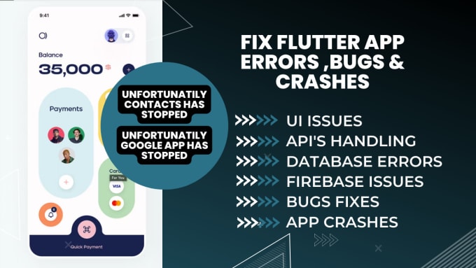 Gig Preview - Our agency will teach, help and fix errors and bugs in your flutter app