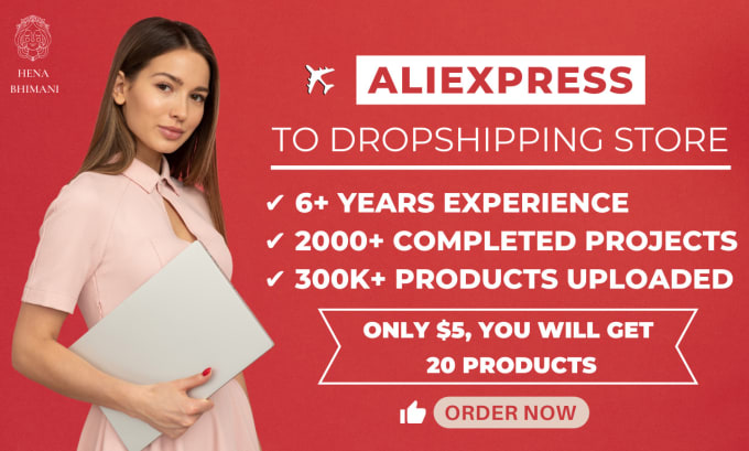 Gig Preview - List aliexpress products on the dropshipping store of your choice