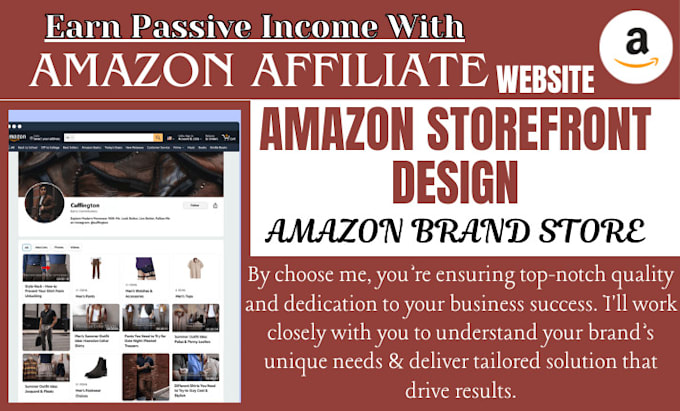 Gig Preview - Create unique amazon storefront design amazon affiliate brand store or website