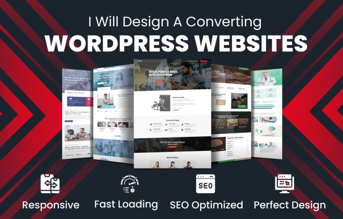 Gig Preview - Develop wordpress website design or business wordpress design for you