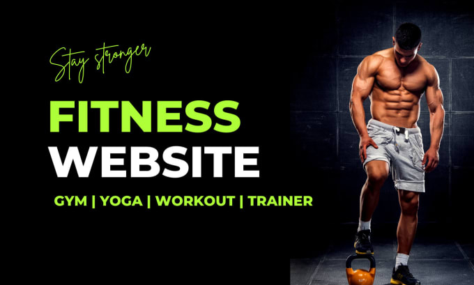 Gig Preview - Design an attractive gym, workout, yoga, and fitness website for you