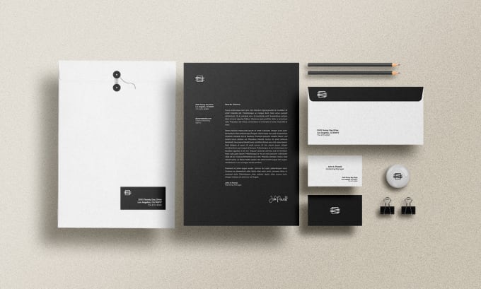 Gig Preview - Design branding stationery with business cards, letterhead