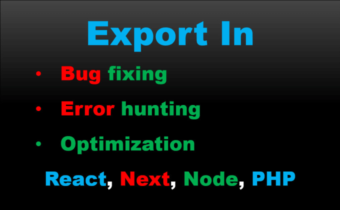 Gig Preview - Expert bug fixing, speed optimization, SEO, new features