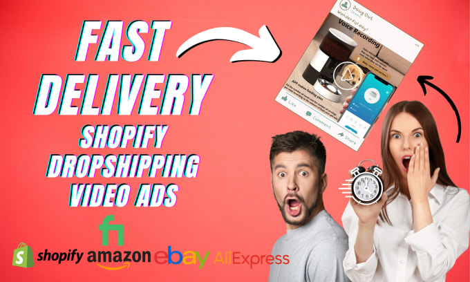 Gig Preview - Create shopify dropshipping product video ads for facebook