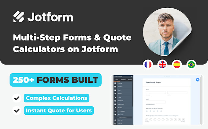 Gig Preview - Build multi step forms and quote calculators on jotform