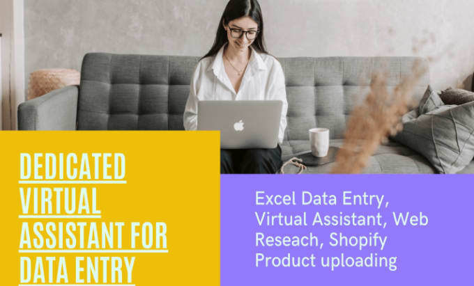 Gig Preview - Your excel data entry virtual assistant