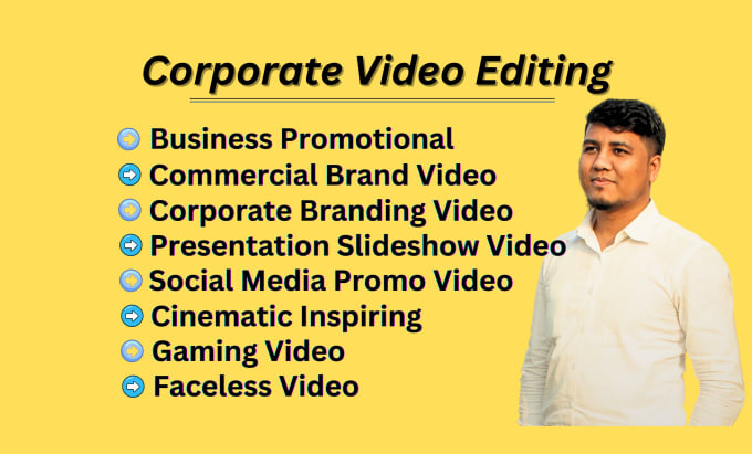 Gig Preview - Provide exclusive corporate video editing