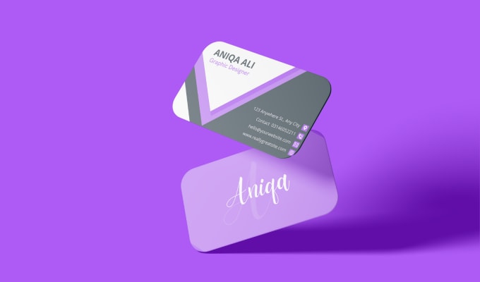 Gig Preview - Design elegant, creative, cool business card in 3 hours