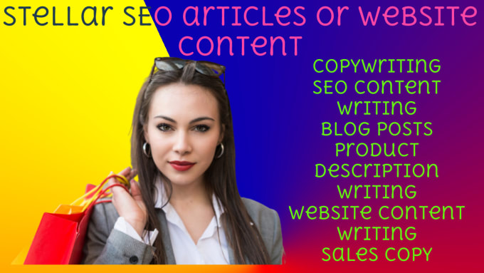 Gig Preview - Write stellar SEO articles or website content