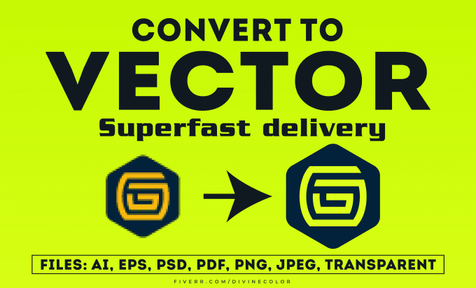 Gig Preview - Convert to vector image or logo