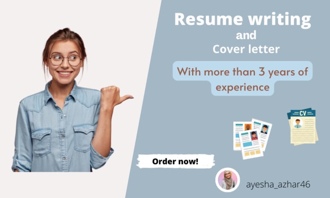 Gig Preview - Provide catchy resume writing and cover letter services