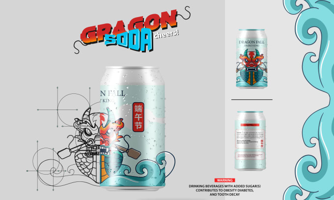 Gig Preview - Create beverage, energy drink can and bottle label design for your product