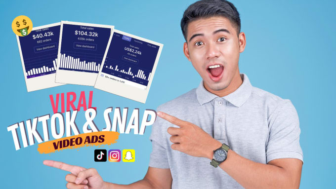 Gig Preview - Create viral snapchat and tiktok video ads for dropshipping products