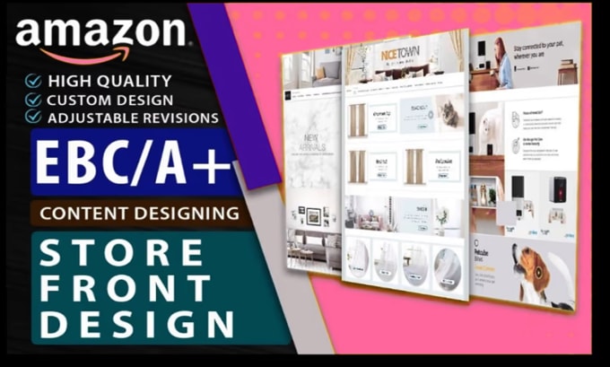 Gig Preview - Design amazon storefront images enhanced brand content ebc