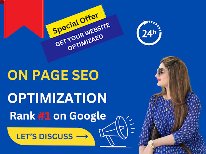 Gig Preview - Do on page SEO optimization for your website