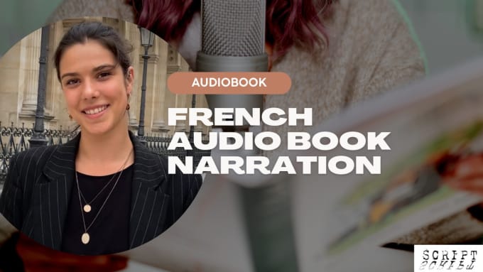 Gig Preview - Narrate your audiobook in french with female voice