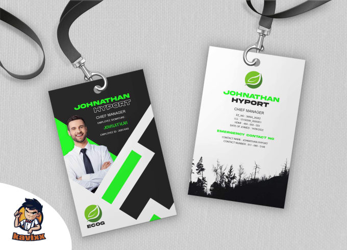 Gig Preview - Design your professional identity card and staff badges