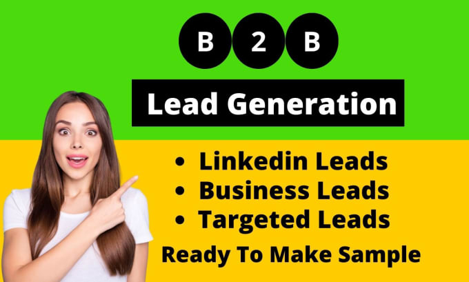 Gig Preview - Do b2b lead generation, b2b leads for your targeted niche or industries