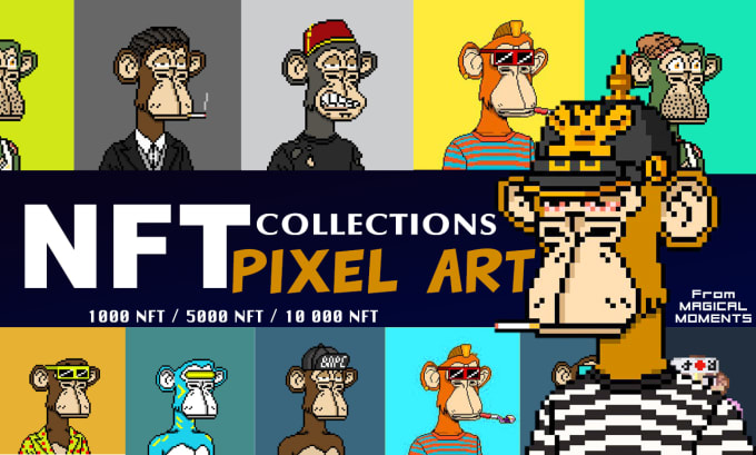 Gig Preview - Create amazing 1k, 5k, 10k pixel art nfts collection