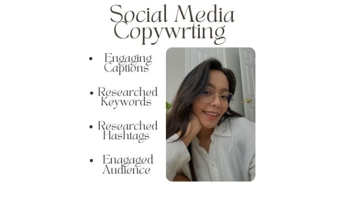 Gig Preview - Write social media copywriter, copywriting for you