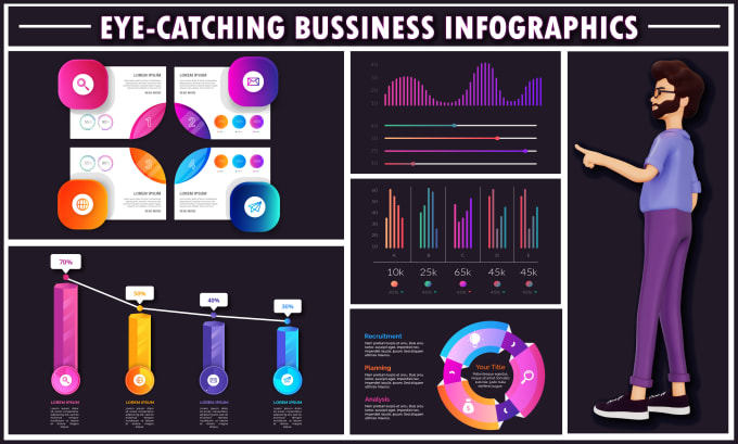 Gig Preview - Design creative infographics designs, graphs, flow charts