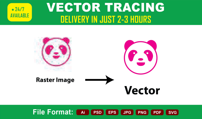 Gig Preview - Do vector tracing for your logo, cartoon, sketch or any image