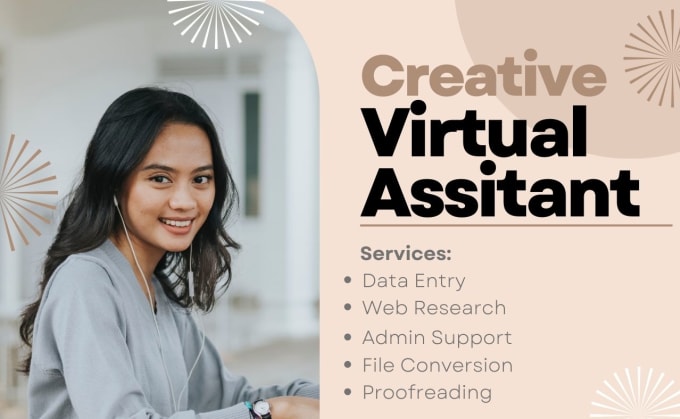 Bestseller - be your creative personal virtual assistant for administrative task data entry