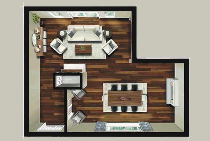 Gig Preview - Create high quality 3d floor plans