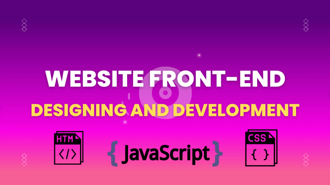 Gig Preview - Design a website using HTML , CSS and javascript