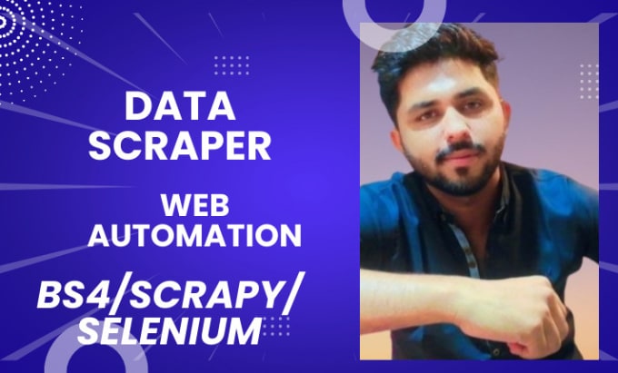 Gig Preview - Do data scraper web crawler web automation python bot crawling