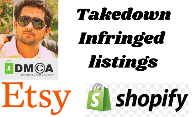 Gig Preview - Report copyright infringing listings on shopify, etsy stores under dmca notices