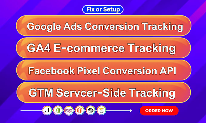 Gig Preview - Fix or setup google analytics, ga4 server side tracking by GTM