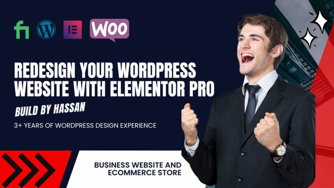 Gig Preview - Design or redesign your wordpress website with elementor pro