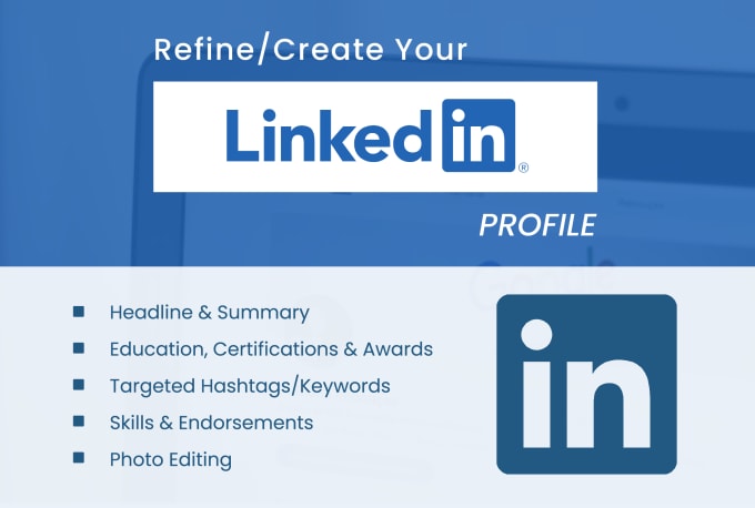 Gig Preview - Refine your linkedin profile in a professional way