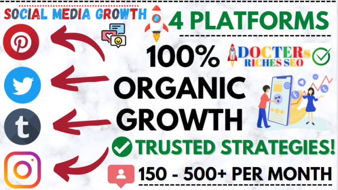 Gig Preview - Grow and manage your social media organically