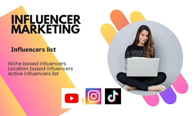 Gig Preview - Make influencers list for influencer marketing