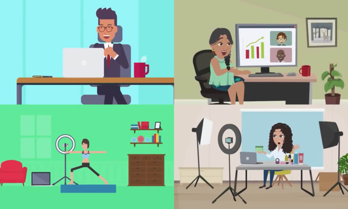 Gig Preview - Create 2d animated explainer videos for your business in 24 hours