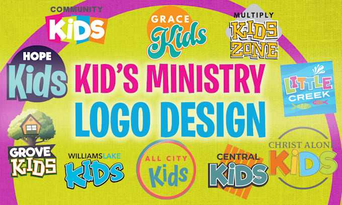 Gig Preview - Design a fun kids logo for childrens church ministry today