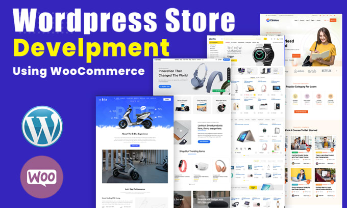 Gig Preview - Design ecommerce website or online store using woocommerce